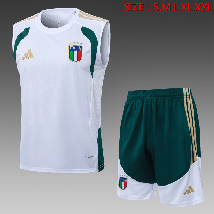 26-27 Italy White Tank top and shorts suit
