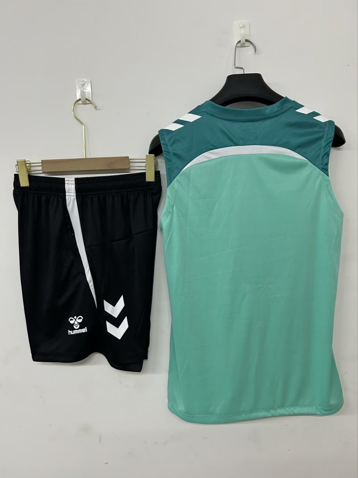 25-26 Real Betis Mint Green Tank top and shorts suit