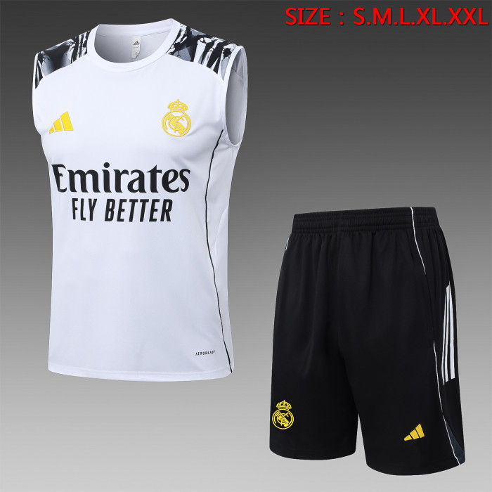 25-26 RMA White Tank top and shorts suit