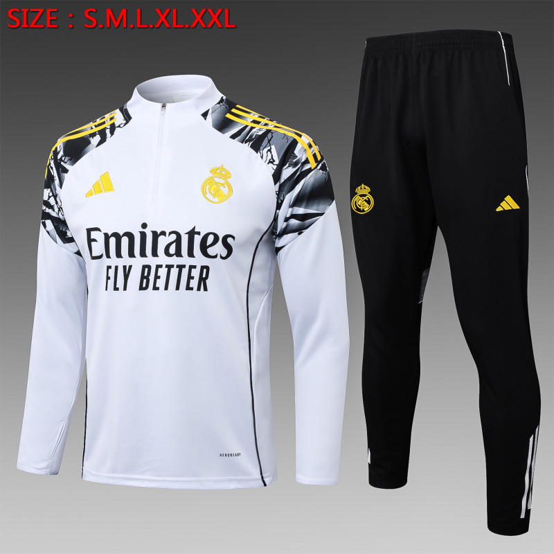 25-26 RMA White Half Pull Tracksuit (半拉链)