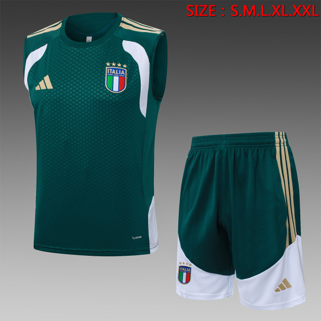 26-27 Italy Green Tank top and shorts suit