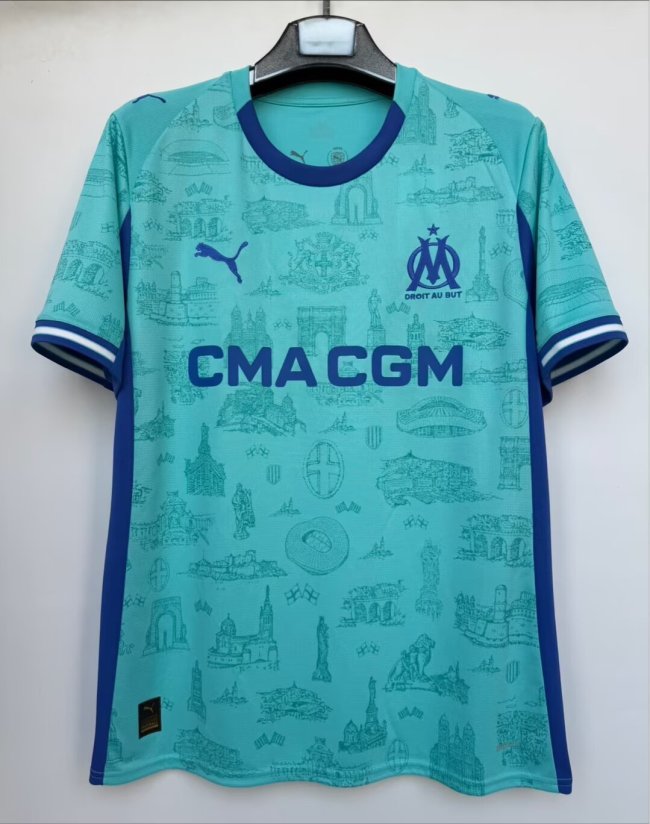 25-26 Marseille Third Away Fans Soccer Jersey
