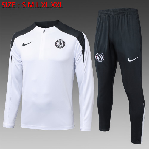 25-26 CHE White Half Pull Tracksuit (半拉链)
