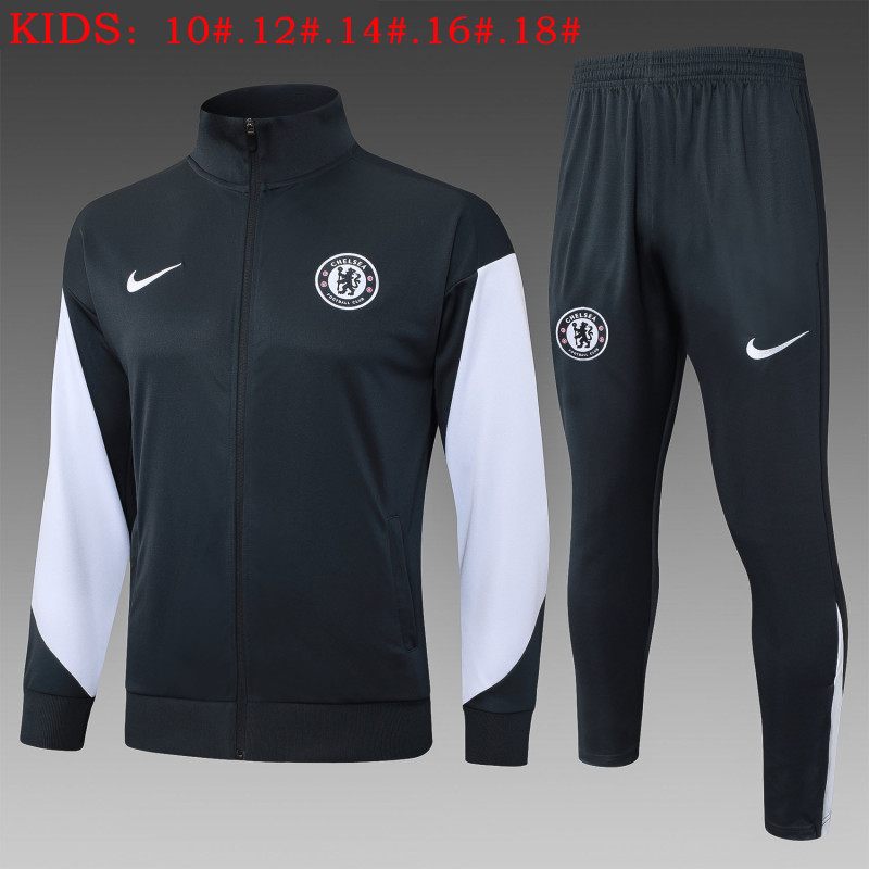 25-26 CHE Dark Grey Kids Jacket Tracksuit