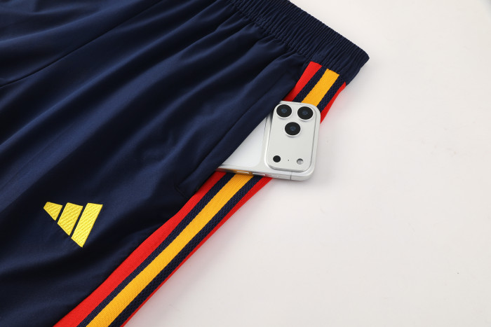 25-26 Spain Drak Blue Windbreaker Hoodie Tracksuit