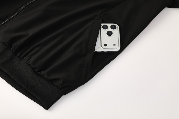 25-26 Germany Black Jacket Tracksuit