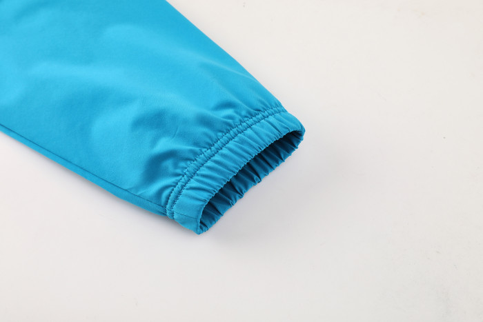 25-26 Spain Drak Blue Windbreaker Hoodie Tracksuit
