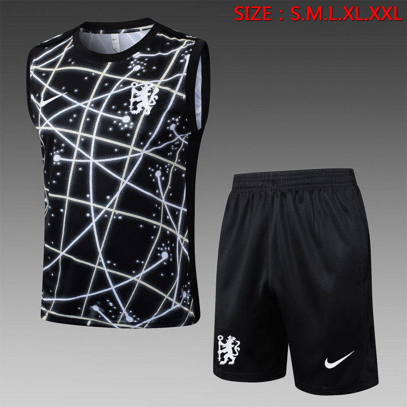 25-26 CHE Black Tank top and shorts suit