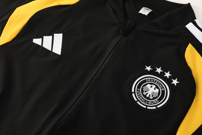 25-26 Germany Black Jacket Tracksuit