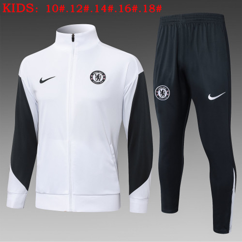 25-26 CHE White Kids Jacket Tracksuit