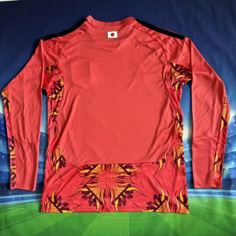26-27 Japan Red Goalkeeper Long Sleeve Soccer Jersey (长袖)