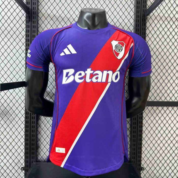 26-27 River Plate Third Player Version Soccer Jersey (双袖广告)
