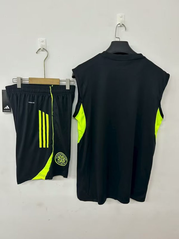 25-26 Celtic Black Tank top and shorts suit