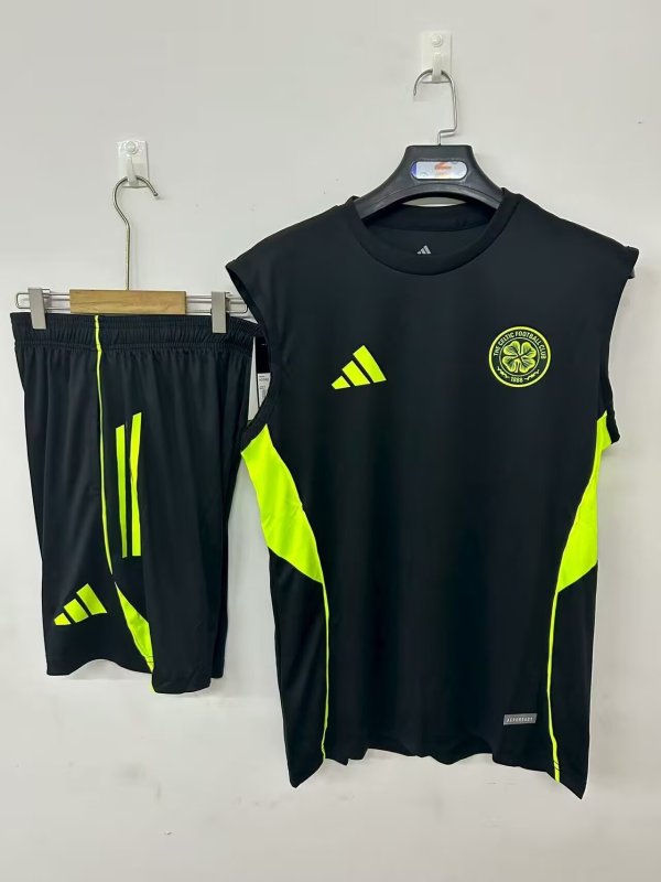 25-26 Celtic Black Tank top and shorts suit
