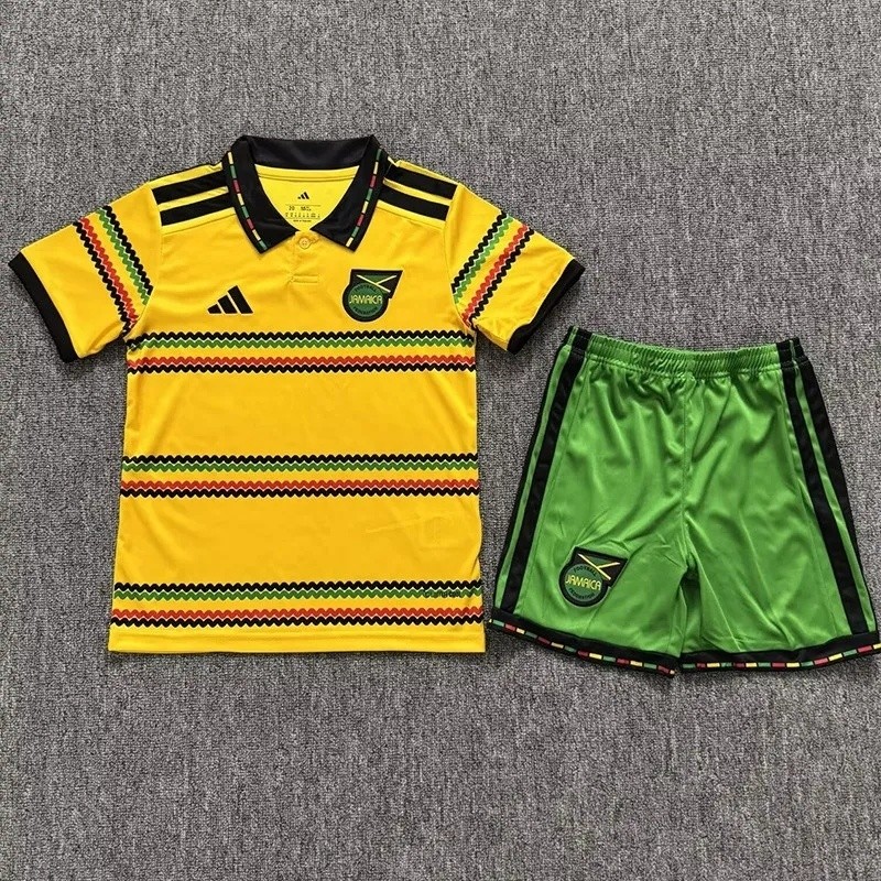 26-27 Jamaica Home Fans Kids Soccer Jersey
