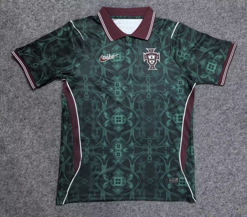 26-27 Portugal Green Black Joint Edition Training shirts