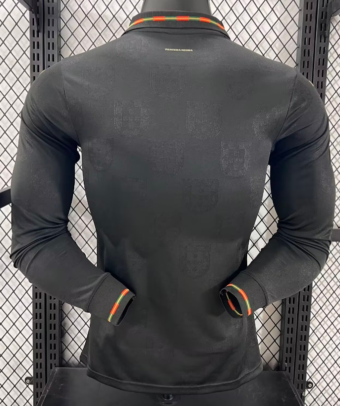 25-26 Portugal Black Special Edition Long Sleeve Player Version Soccer Jersey (长袖球员)