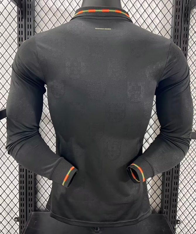 25-26 Portugal Black Special Edition Long Sleeve Player Version Soccer Jersey (长袖球员)