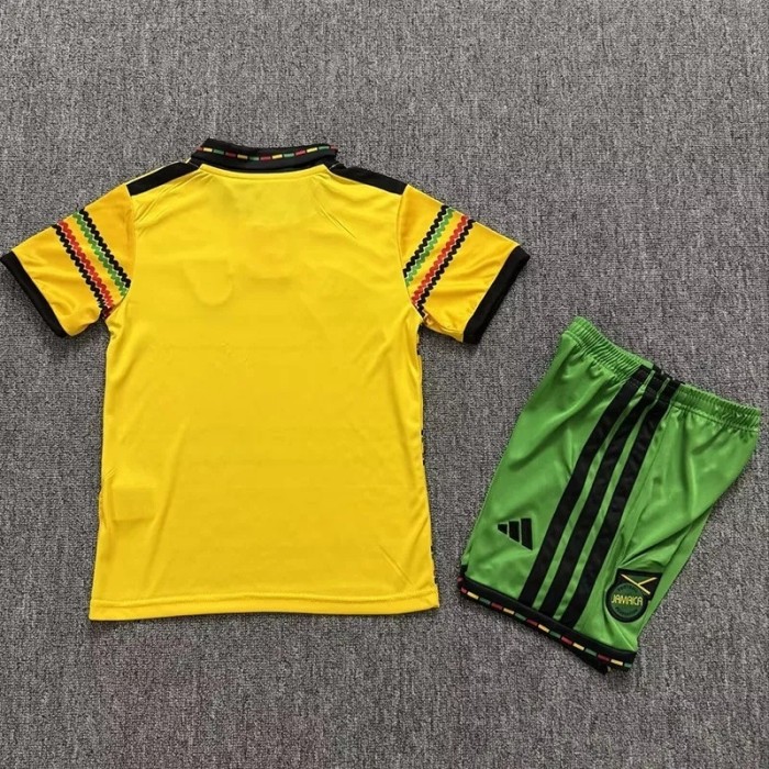 26-27 Jamaica Home Fans Kids Soccer Jersey