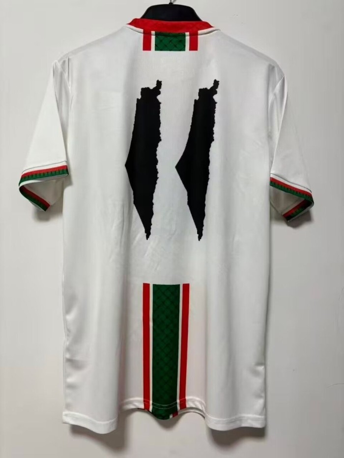 25-26 Palestina White Special Edition Training shirts 英文版
