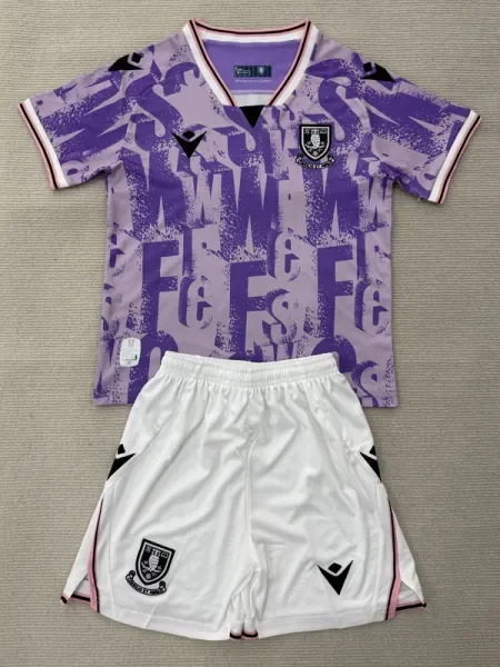 25-26 Sheffield Wednesday Away Kids Soccer Jersey