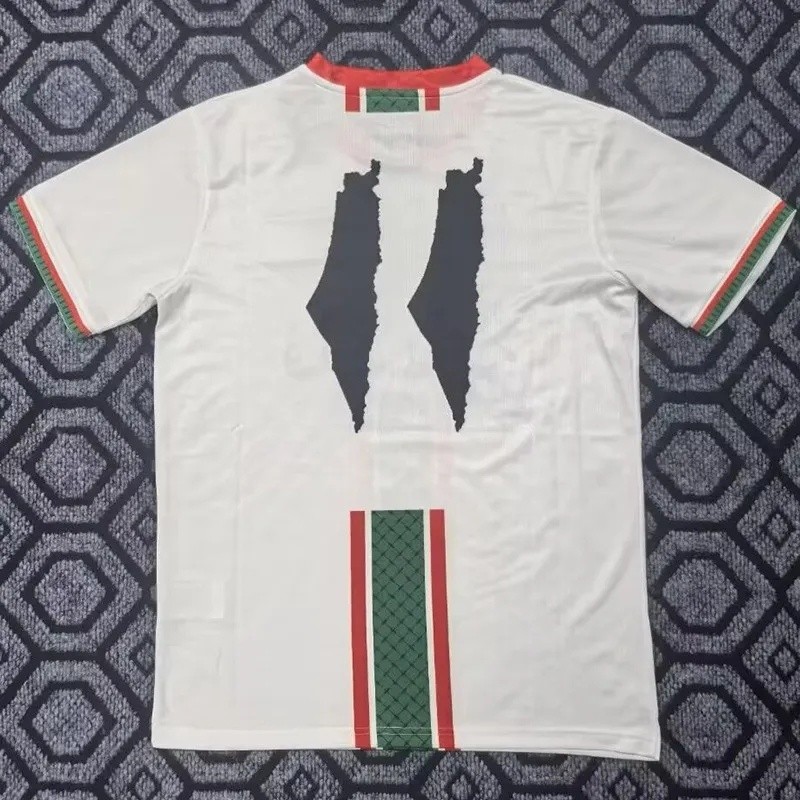 25-26 Palestina White Special Edition Training shirts 阿拉伯文版