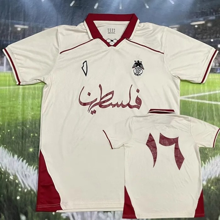 25-26 Palestina Beige Training shirts 红领