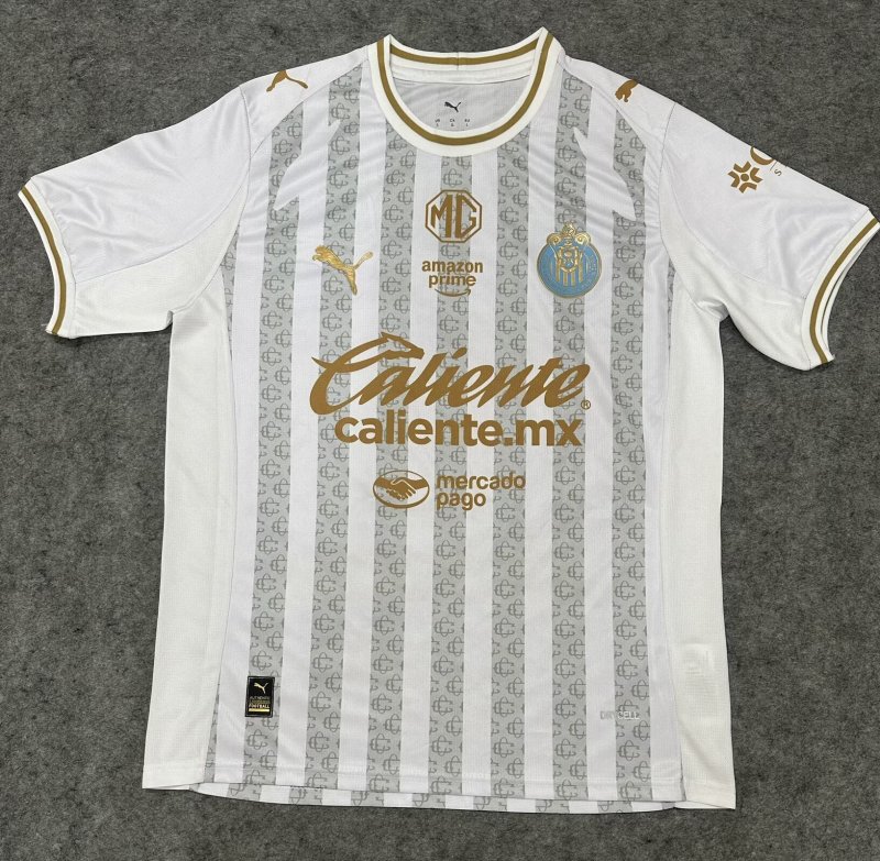 26-27 Chivas White Special Edition Fans Soccer Jersey