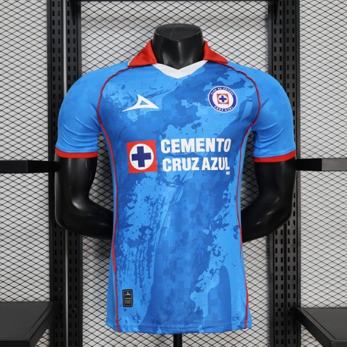 25-26 Cruz Azul Blue Player Version Soccer Jersey
