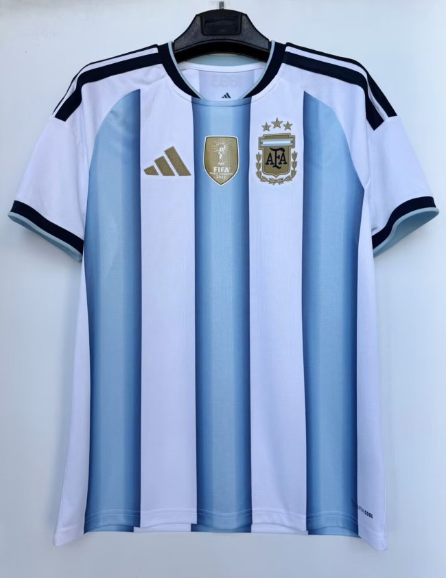 26-27 Argentina Home Fans Soccer Jersey(带胸前盾）