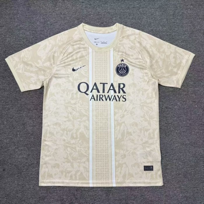 25-26 PSG Earthy Yellow Special Edition Fans Training shirts