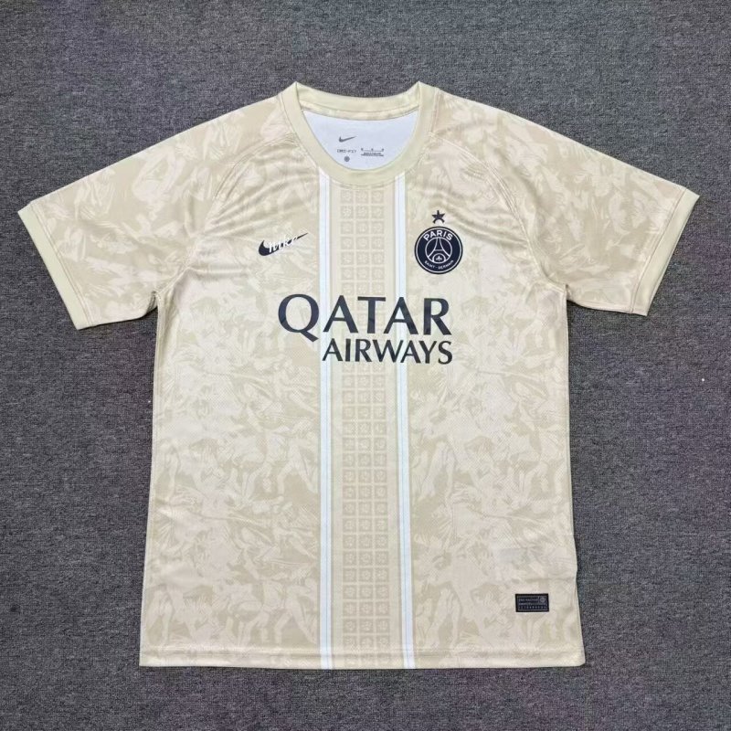 25-26 PSG Earthy Yellow Special Edition Fans Training shirts