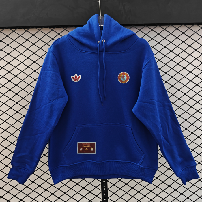25-26 Aston Villa Embroidery Hoody (Multiple colors to choose from)