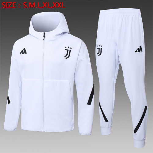 25-26 JUV White Hoodie Tracksuit (卫衣套装)