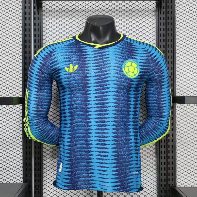 26-27 Colombia Away Long Sleeve Player Version Soccer Jersey (长袖球员)