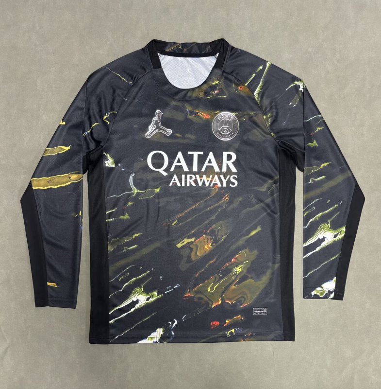 25-26 PSG Jordan Night Edition Fans Long Sleeves Training shirts