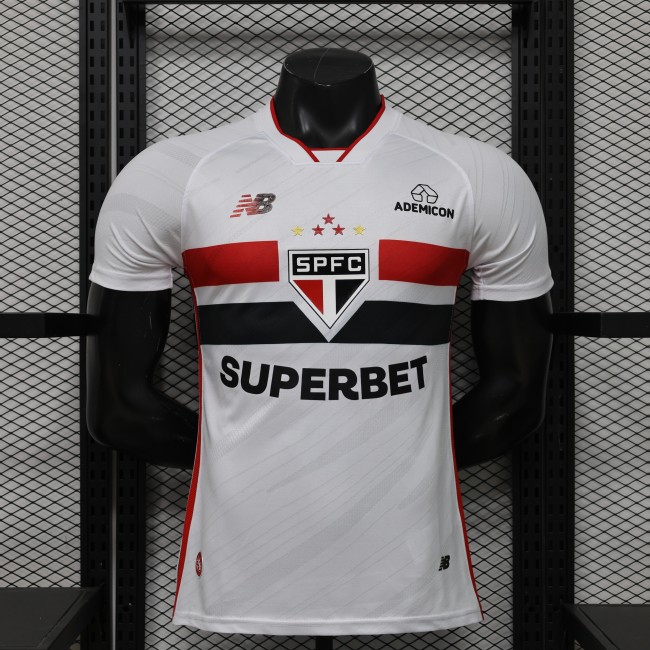 26-27 Sao Paulo Home Player Version Soccer Jersey