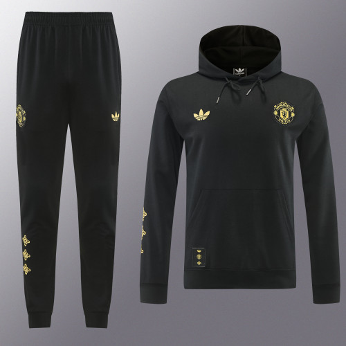 26-27 Man Utd Black Hoodie Tracksuit (春节卫衣套装)