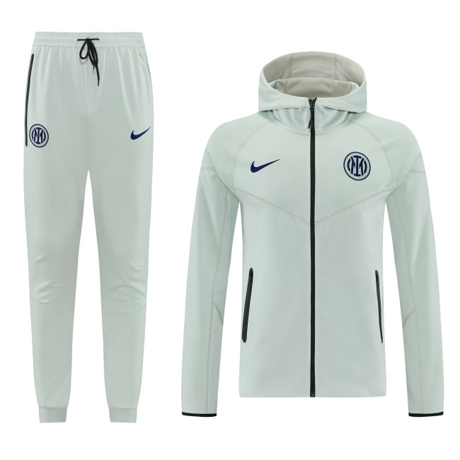 25-26 INT Grayish green Hoodie Jacket Tracksuit