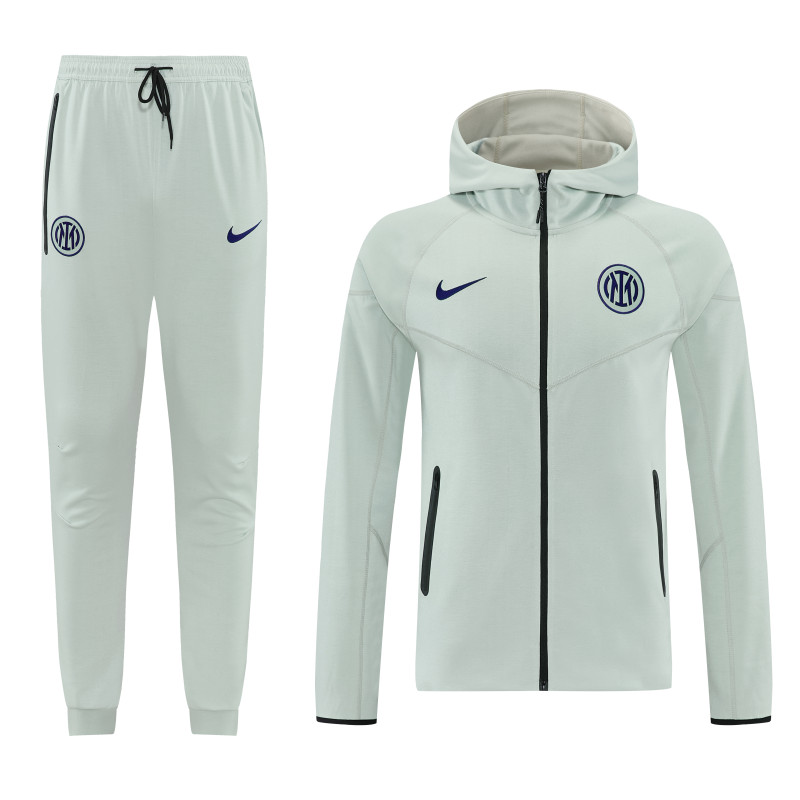 25-26 INT Grayish green Hoodie Jacket Tracksuit