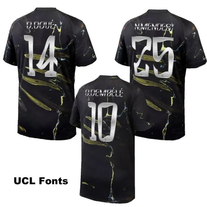 25-26 PSG Jordan Night Edition Player Version Soccer jersey