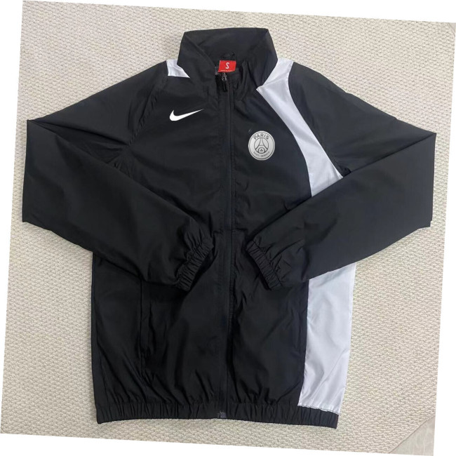 25-26 PSG Black Windbreaker