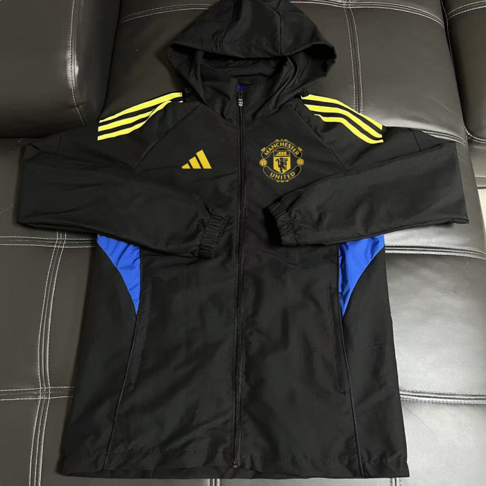 25-26 Man Utd Black Windbreaker