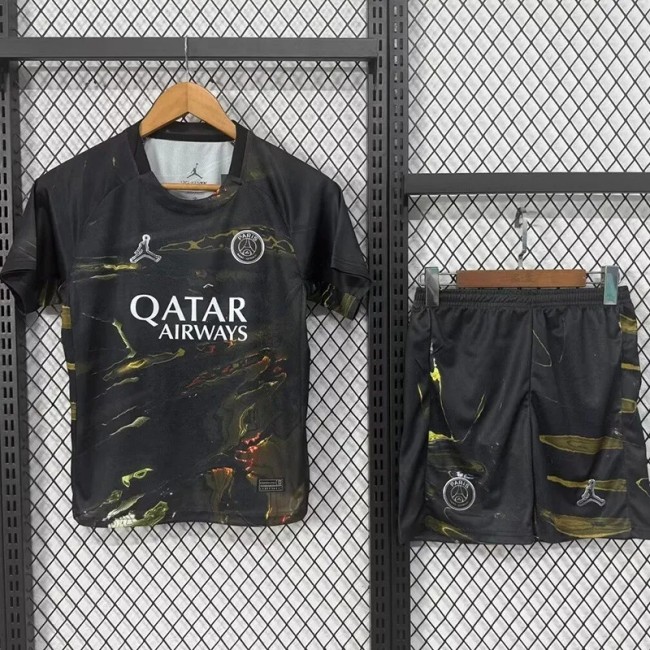 25-26 PSG Jordan Night Edition Kids Soccer Jersey