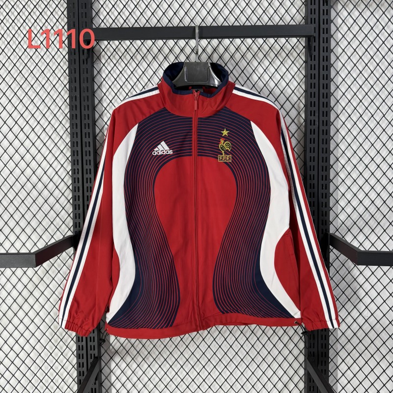 26-27 France Red Windbreaker