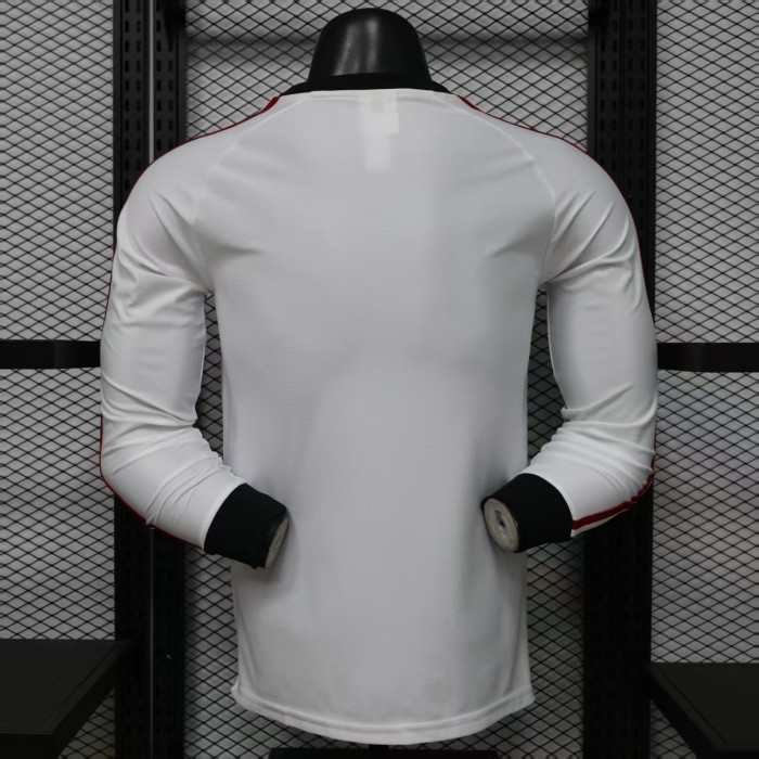 26-27 Man Utd White Long Sleeve Player Version Soccer Jersey (长袖球员)