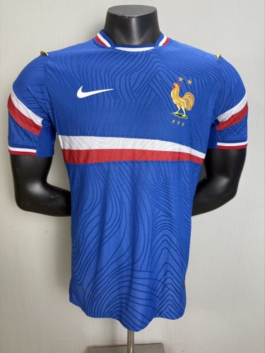 26-27 France Blue Player Version Soccer Jersey