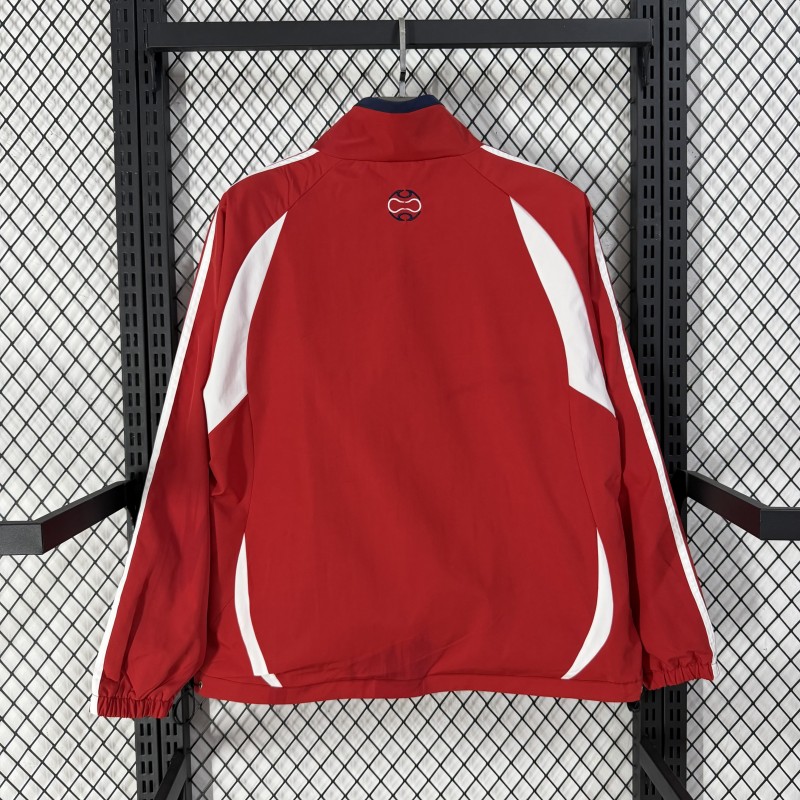 26-27 France Red Windbreaker