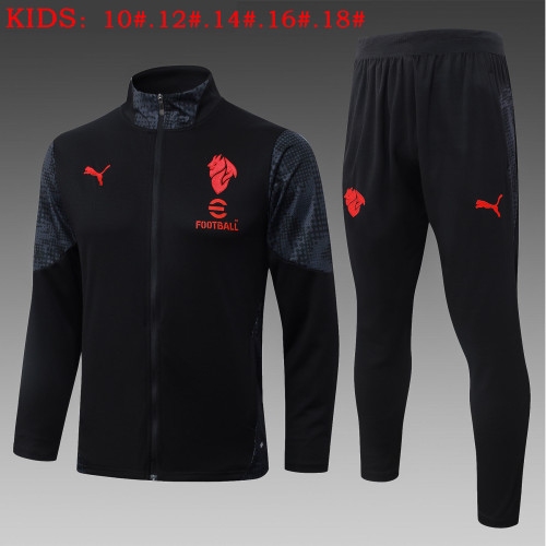 25-26 ACM Kids Black Jacket Tracksuit（儿童长拉）