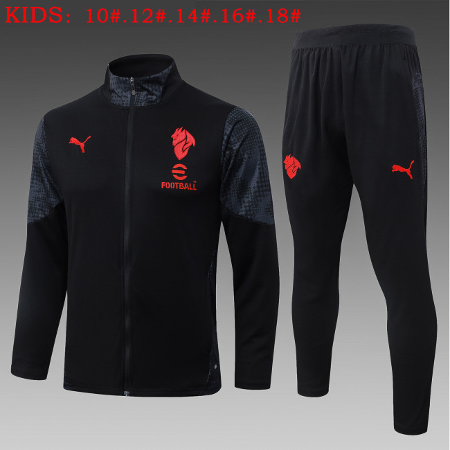 25-26 ACM Kids Black Jacket Tracksuit（儿童长拉）